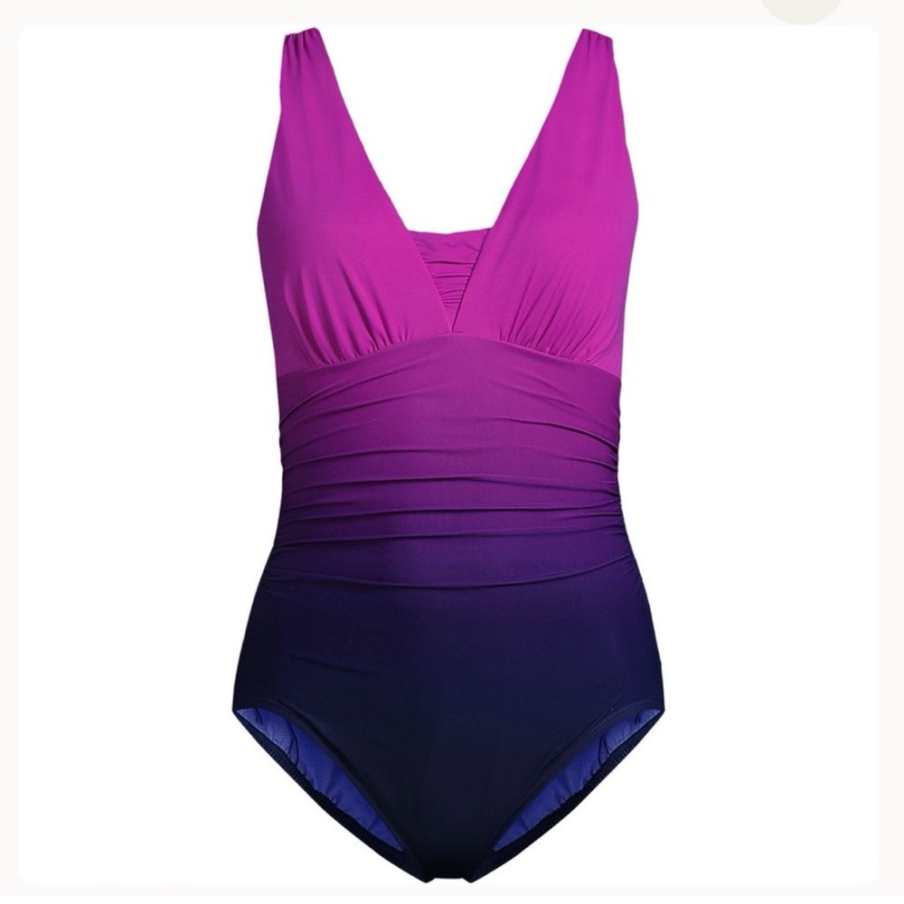 Lands end Grecian tummy control Swimsuit - Picture 3 of 4